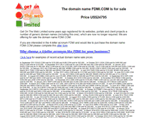 Tablet Screenshot of fdmi.com